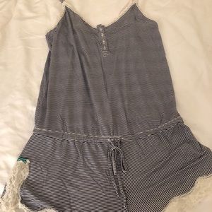 Adorable Victoria’s secret striped pj romper